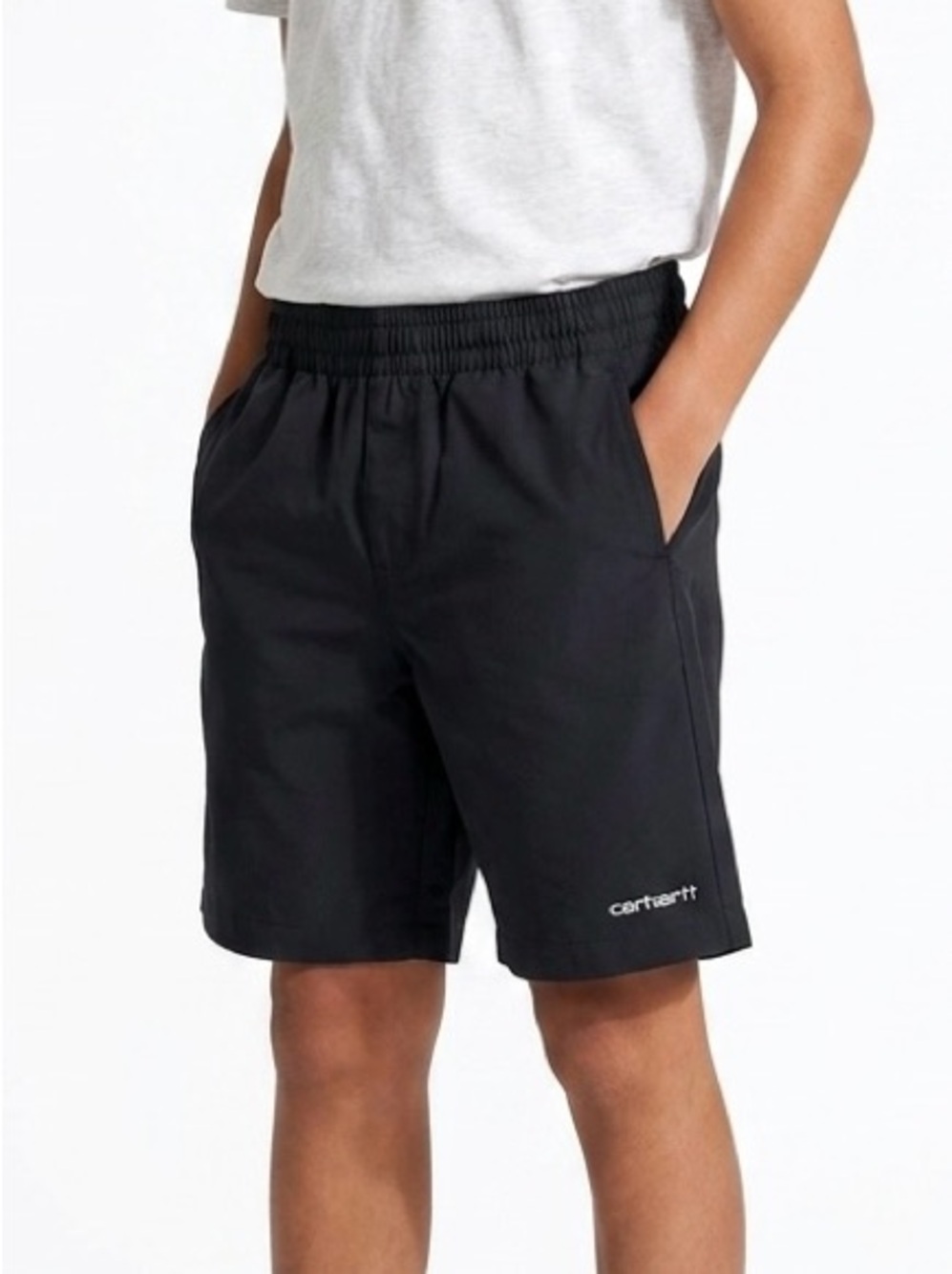 Carhartt Boys L 14 16 Force Black Sun Defender Pull On Shorts Athletic Gorpcore